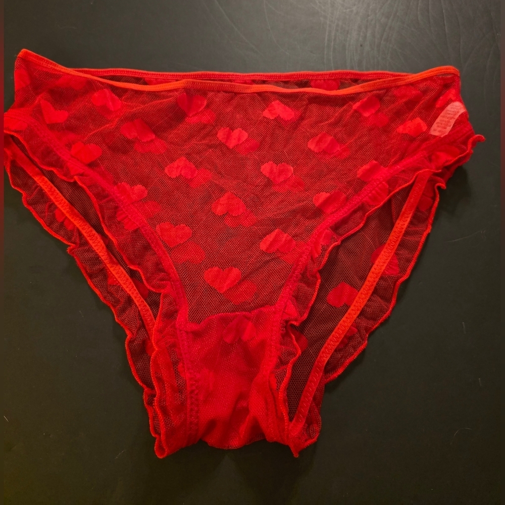 Knotty Knickers Sheer Hi Cut Panties Size XXL